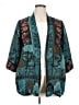 Soft Surroundings 100% Rayon Teal Kimono Size 1X - photo 1