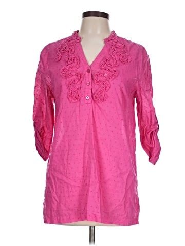 Island Republic 3/4 Sleeve Blouse (view 1)