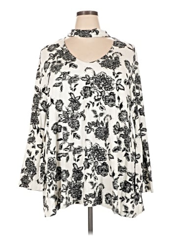 Jessica London 3/4 Sleeve Blouse (view 1)