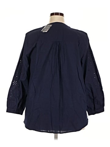 Lane Bryant 3/4 Sleeve Button-Down Shirt (view 2)