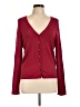 Sutton Studio Burgundy Silk Cardigan Size L - photo 1