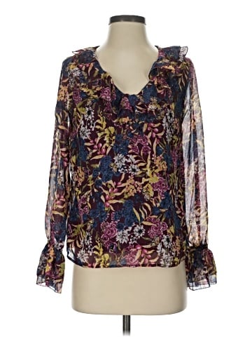 Kaari Blue 3/4 Sleeve Blouse (view 1)
