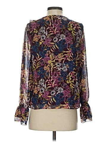 Kaari Blue 3/4 Sleeve Blouse (view 2)