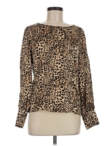 Rebecca Taylor Long Sleeve Silk Top (view 1)