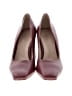 27 EDIT 100% Leather Burgundy Heels Size 8 1/2 - photo 2