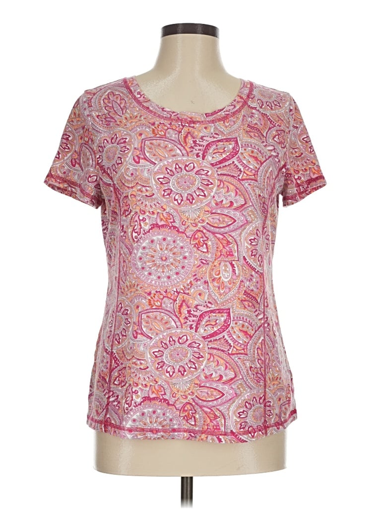 Pre-owned T By Talbots Active T-shirt In Pink