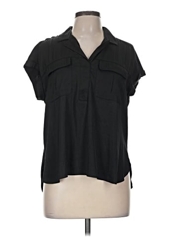 Rose + Olive Short Sleeve Blouse (view 1)