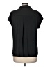 Rose + Olive 100% Polyester Black Short Sleeve Blouse Size M - photo 2