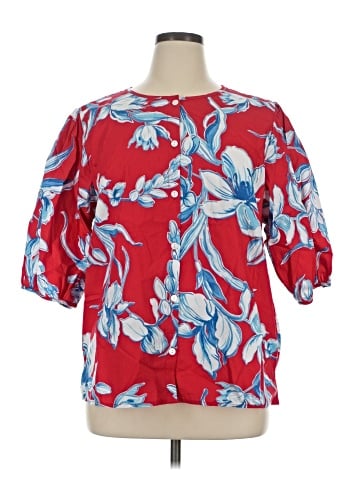 Karen Kane 3/4 Sleeve Blouse (view 1)