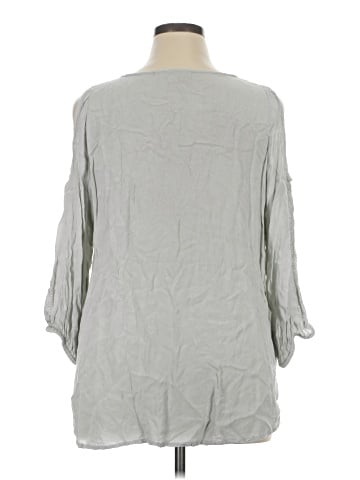 Solitaire 3/4 Sleeve Blouse (view 2)