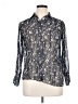 Massimo Dutti Floral Silver Long Sleeve Blouse Size 14 - photo 1