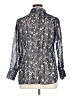 Massimo Dutti Floral Silver Long Sleeve Blouse Size 14 - photo 2