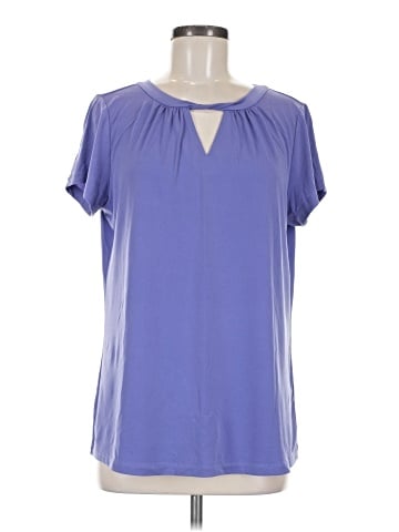 Susan Graver Short Sleeve Blouse (view 1)