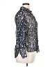 Massimo Dutti Floral Silver Long Sleeve Blouse Size 14 - photo 4