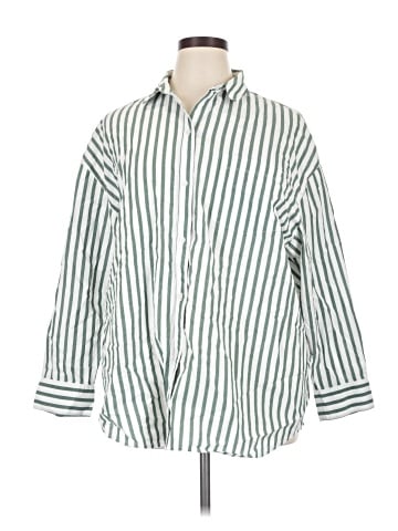 Old Navy 3/4 Sleeve Button-Down Shirt (view 1)