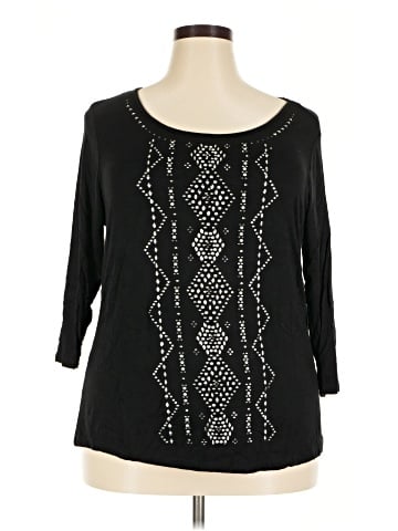 Roz & Ali 3/4 Sleeve Top (view 1)