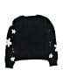 Design History Floral Black Pullover Sweater Size 4 - photo 2