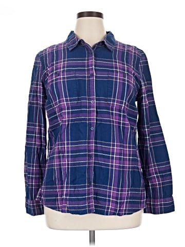 St. John's Bay Long Sleeve Button-Down Shirt (view 1)