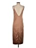 Achro 100% Polyester Solid Tan Casual Dress Size S - photo 2