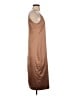 Achro 100% Polyester Solid Tan Casual Dress Size S - photo 4