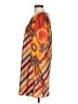 Assorted Brands 100% Polyester Graphic Orange Casual Dress Size L - photo 5