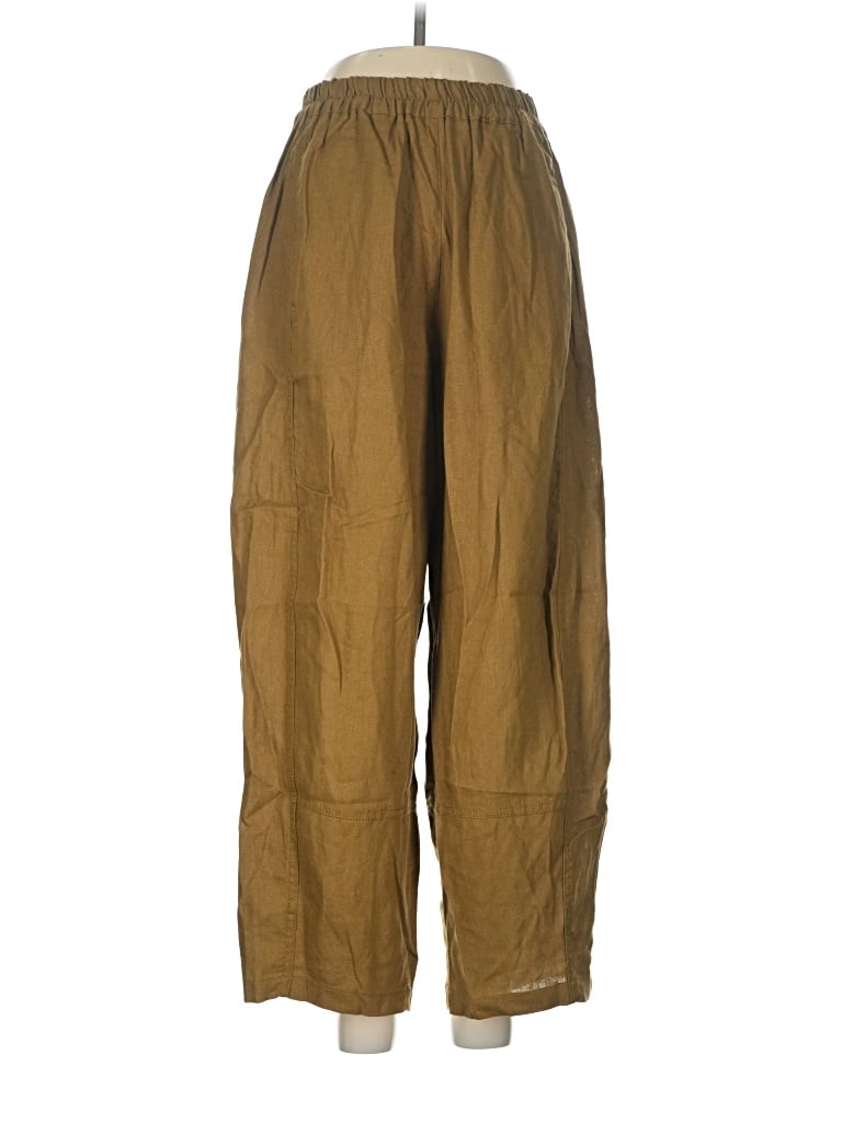 Pre-owned Max Studio Linen Pants In Gold