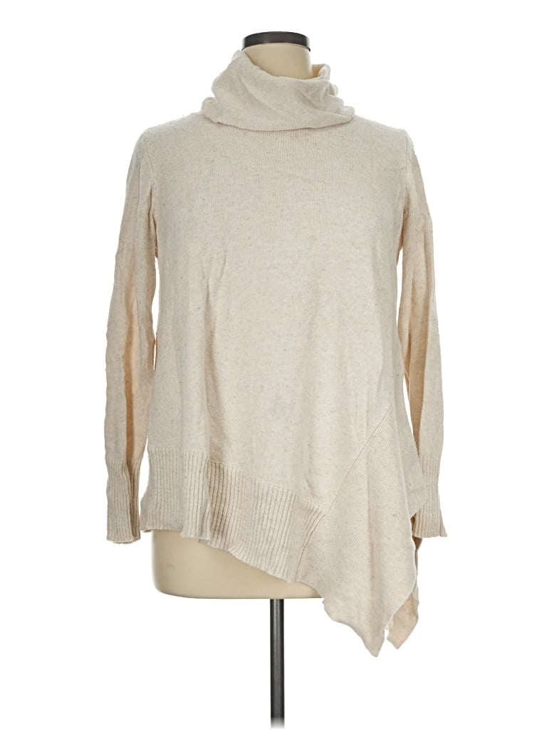 Pre-owned Stylus Turtleneck Sweater In Tan