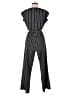 En Focus Studio 100% Polyester Stripes Black Jumpsuit Size 8 - photo 2