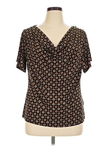 MICHAEL Michael Kors Short Sleeve Blouse (view 1)