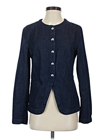Madewell Denim Collarless Jacket in Rinse Wash (view 1)