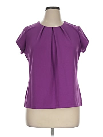 Liz Claiborne Short Sleeve Blouse (view 1)