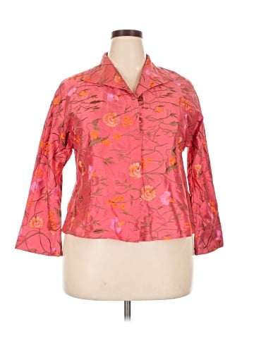 Carlisle 3/4 Sleeve Silk Top (view 1)