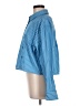 Athleta 100% Polyester Stripes Blue Long Sleeve Blouse Size M - photo 5