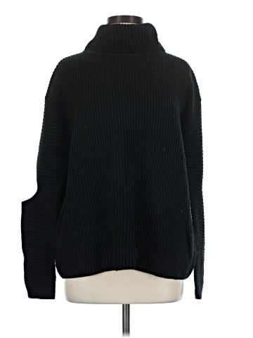 Aqua Turtleneck Sweater (view 1)