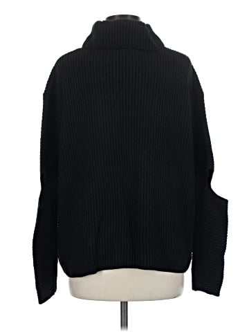 Aqua Turtleneck Sweater (view 2)