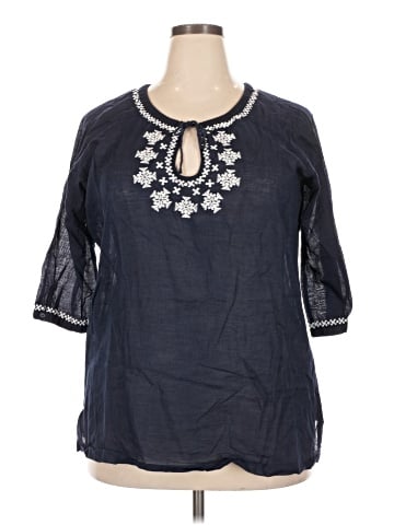 Eddie Bauer 3/4 Sleeve Blouse (view 1)