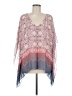 M.S.S.P. 100% Polyester Gray Pink Kimono Size M - photo 1