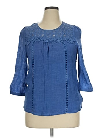 Figueroa & Flower 3/4 Sleeve Blouse (view 1)