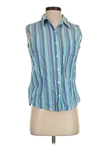 White Stag Sleeveless Button-Down Shirt (view 1)
