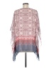 M.S.S.P. 100% Polyester Gray Pink Kimono Size M - photo 2