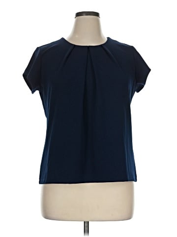 Liz Claiborne Short Sleeve Blouse (view 1)