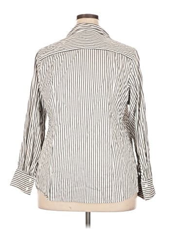 Lane Bryant 3/4 Sleeve Button-Down Shirt (view 2)