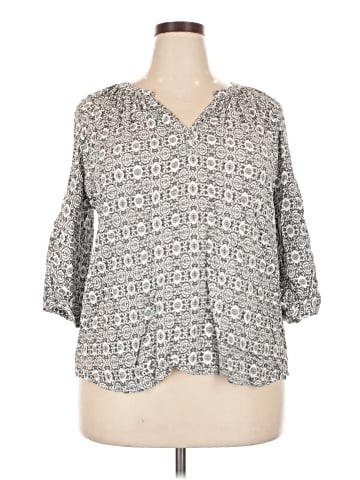 Jones & Co 3/4 Sleeve Blouse (view 1)