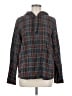 L.L.Bean 100% Cotton Plaid Gray Poncho Size M - photo 1