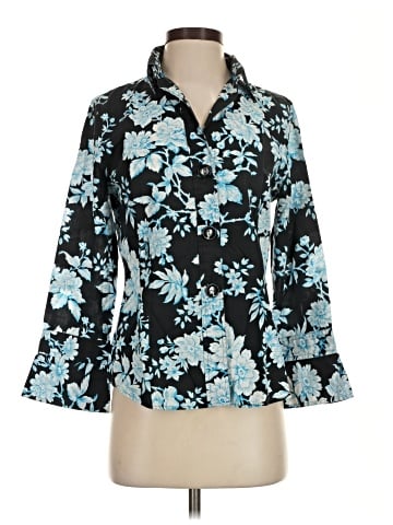 Foxcroft 3/4 Sleeve Blouse (view 1)