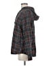 L.L.Bean 100% Cotton Plaid Gray Poncho Size M - photo 5