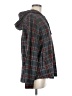 L.L.Bean 100% Cotton Plaid Gray Poncho Size M - photo 4