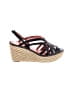 Via Spiga 100% Leather Black Wedges Size 8 1/2 - photo 1