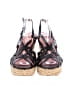 Via Spiga 100% Leather Black Wedges Size 8 1/2 - photo 2