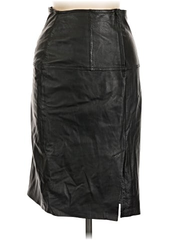WINLIT Faux Leather Skirt (view 1)